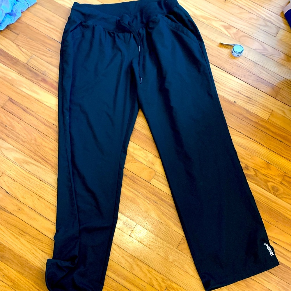 Black Athletic pants Reebok